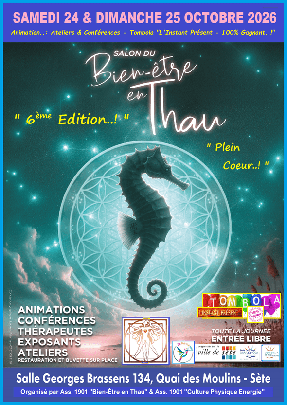 affiche salon thau sete 24 et 25 octobre 2026